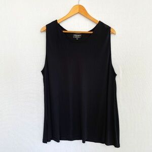 DIANAIRA Women's Size 5 US 2X Black Tank Swing Tunic Made in USA